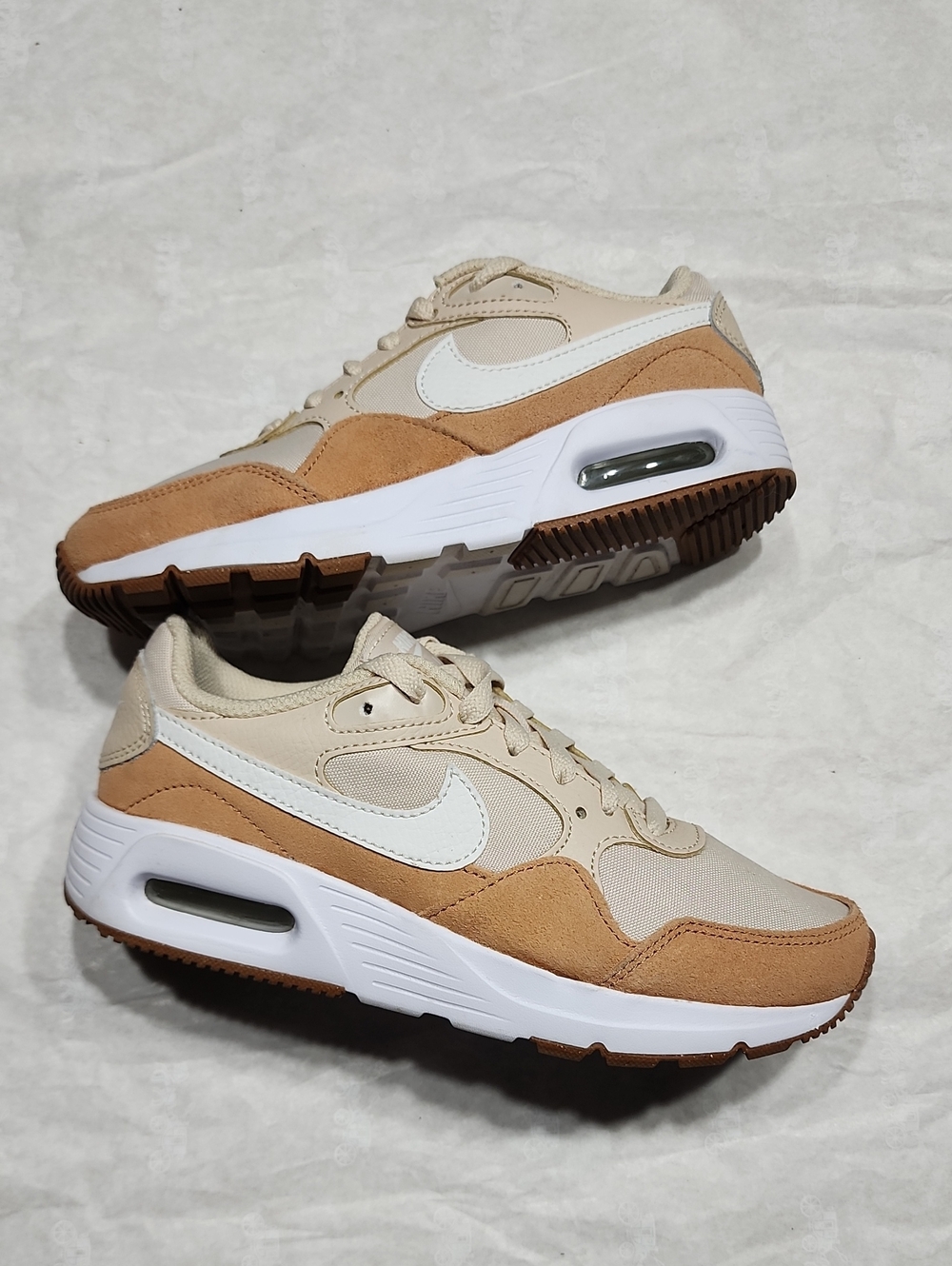 Nike Air Max SC Sneaker CW4554-119- Sanddrift/Brown/White- Womens  Sz 5.5